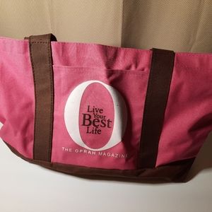 Oprah Magazine Live Your Best Life Canvas Tote